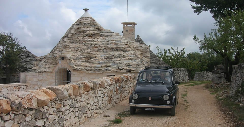 Geführte Touren mit Fiat 500 in Apulien