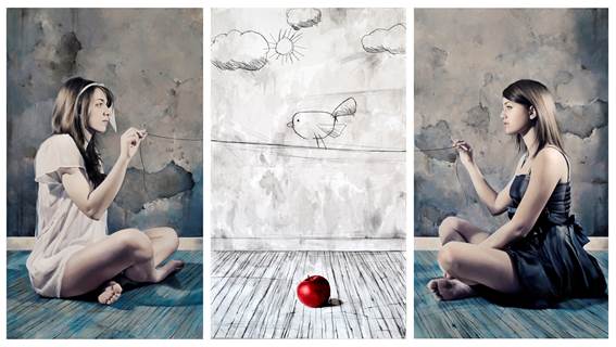 ELISA ANFUSO „Potrebbe volare ma non vola…” Öl und Pastell auf Leinwand 120 x 210 cm