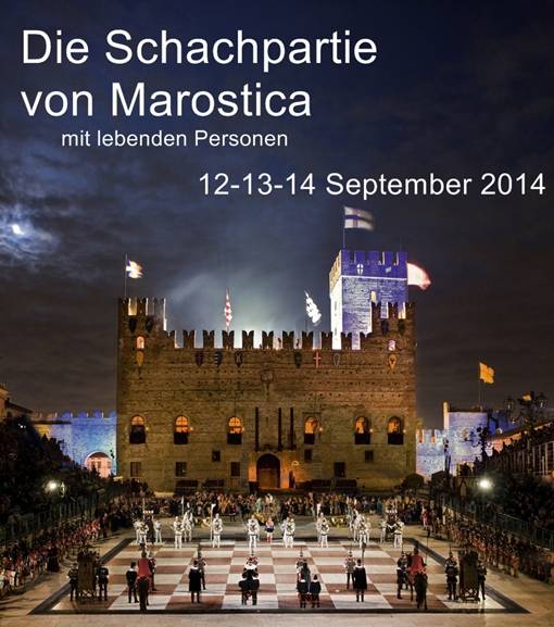Marostica - Veneto: Schachpartie mit lebenden Figuren