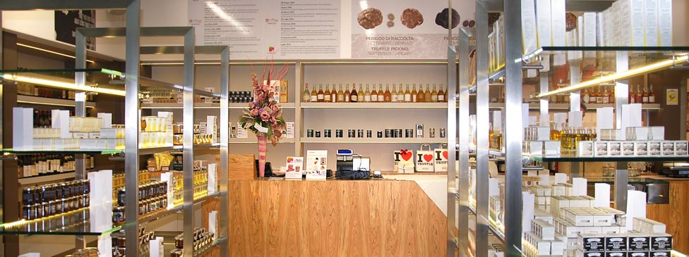 Piemont Verkaufsraum Geschäft Tartuflanghe