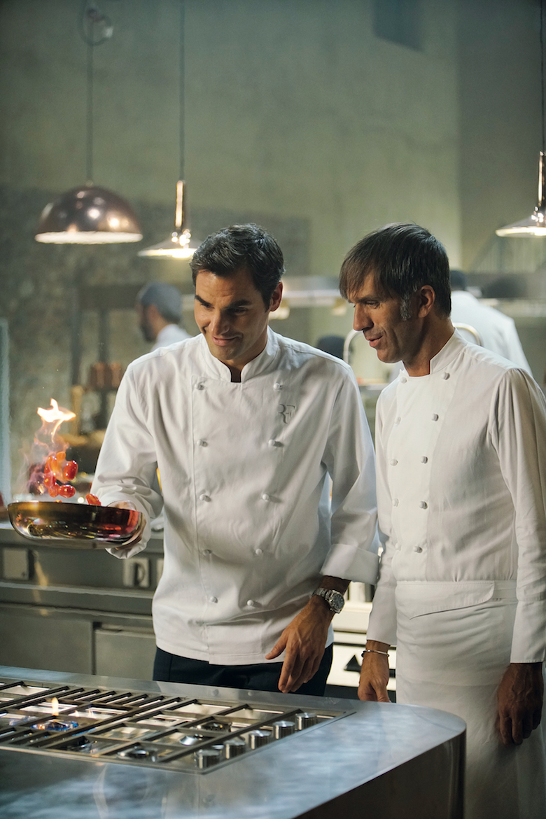 Barilla Roger Federer kocht mit Davide Oldani