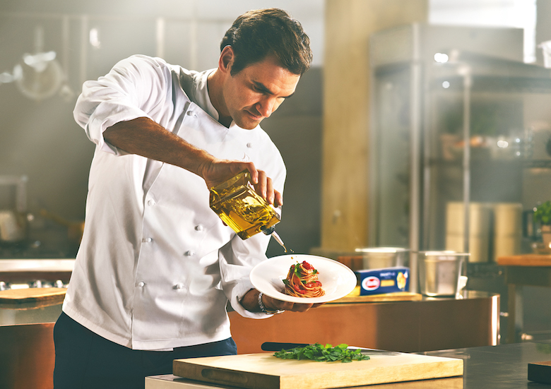 Roger Federer als Testimonial für Barilla