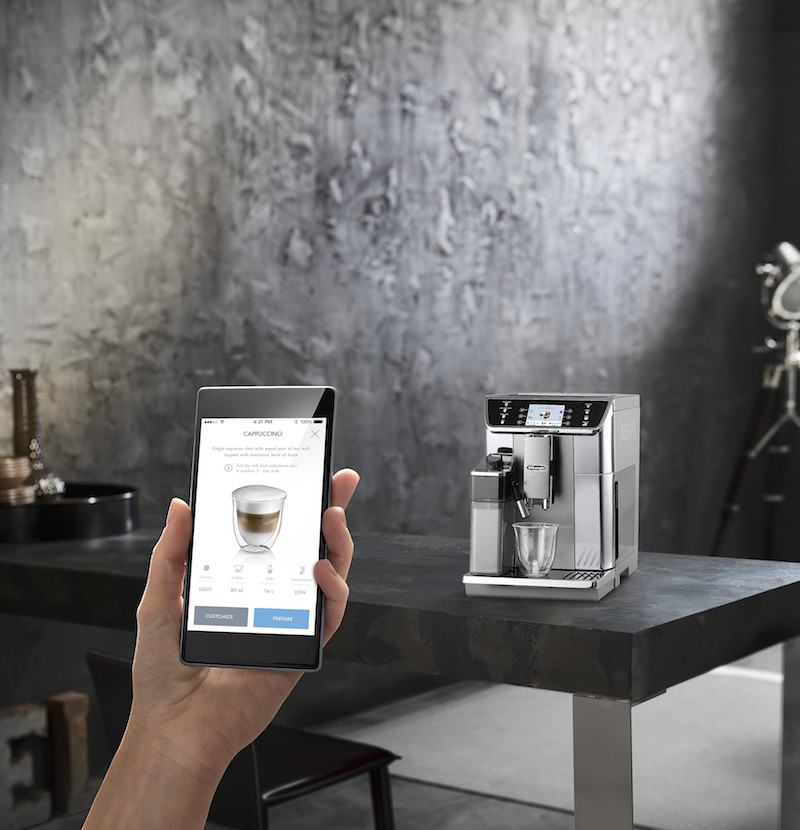 Espresso mit der Primadonna Elite von De Longhi per APP