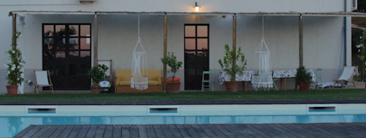 Abendstimmung bei den Ferienwohnungen in Weinberglage in den Marken Abendstimmung bei den Ferienwohnungen in Weinberglage in den Marken